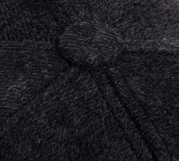 VYRIŠKA ŽIEMINĖ VELTINIO KEPURĖ, juoda