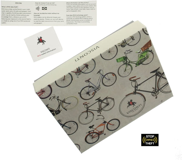 Vyriškas kortelių dėklas Visconti VSL-24 Blk/Red S5