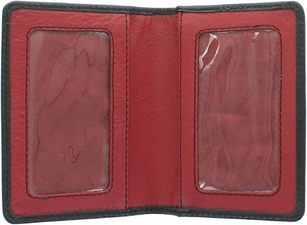 Vyriškas kortelių dėklas Visconti VSL-24 Blk/Red S5