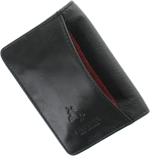 Vyriškas kortelių dėklas Visconti VSL-24 Blk/Red S5