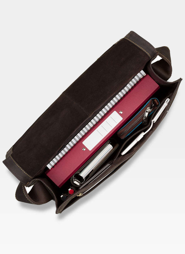 Vyriškas krepšys Visconti XL, tamsiai rudas R3