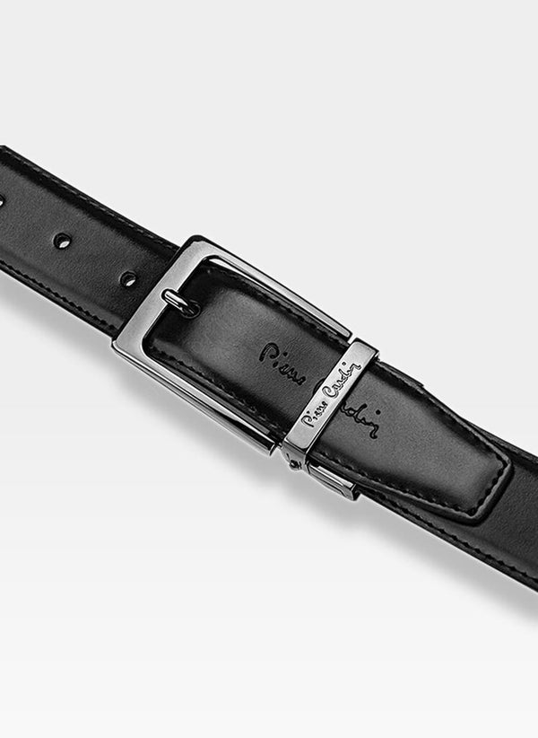 Vyriškas odinis diržas Pierre Cardin FWJX5, juodas