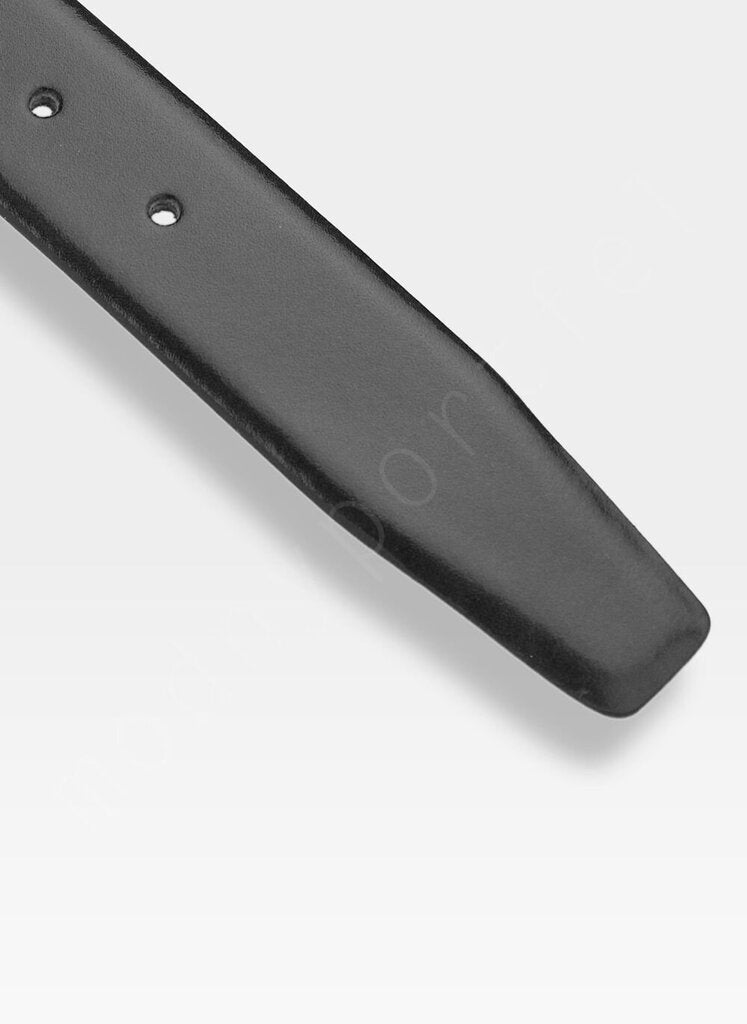 Vyriškas odinis diržas Pierre Cardin, juodas