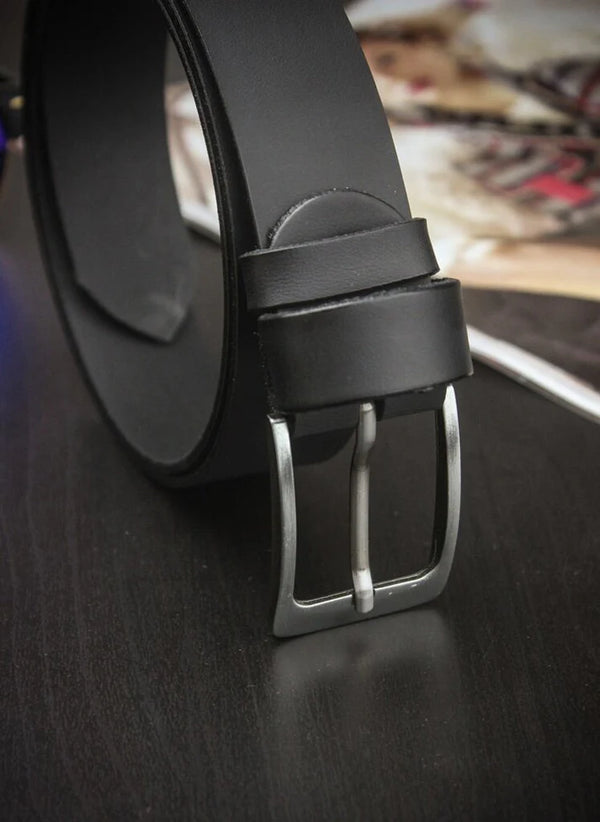 Dovanų rinkinys vyrams piniginė ir diržas Stevens, juodas D152