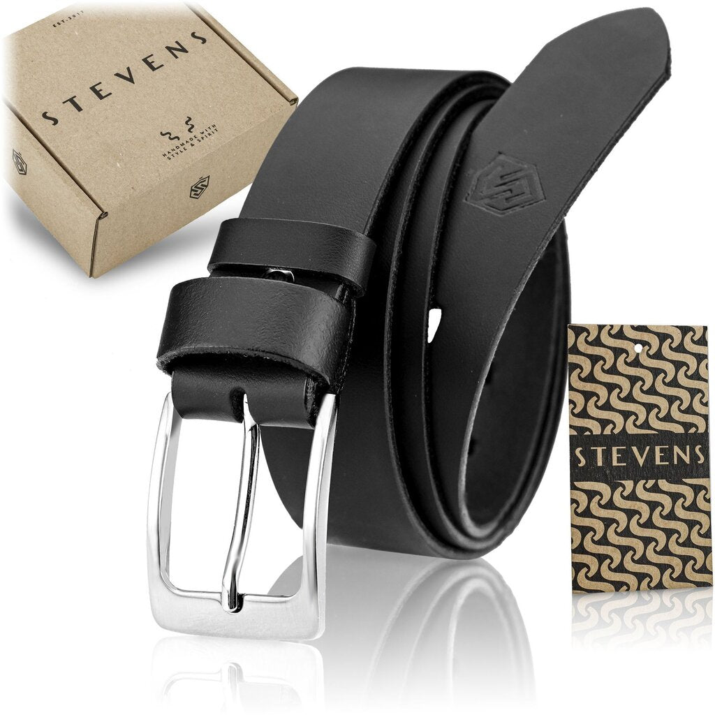 Vyriškas odinis diržas Stevens DI4 SLV D37