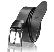 Vyriškas odinis diržas Stevens, juodas D26