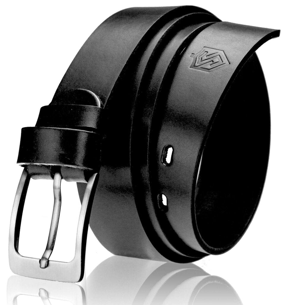 Vyriškas odinis diržas STEVENS juodas D46