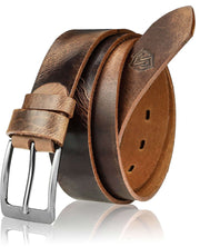 Vyriškas odinis diržas Stevens, rudas D23