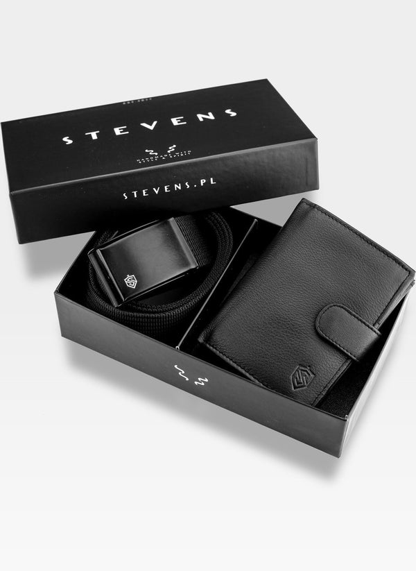 Vyriško diržo ir odinės piniginės rinkinys STEVENS