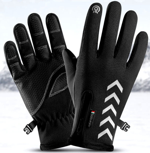 Vyriškos žieminės pirštinės R10, juodos