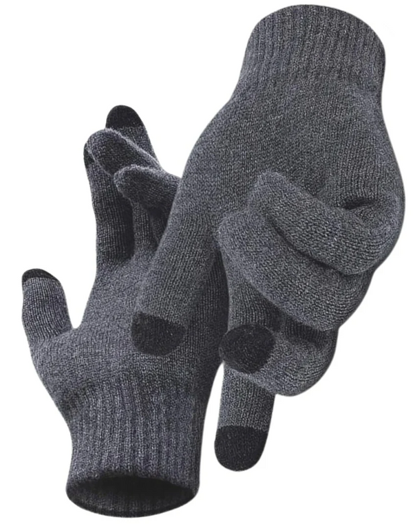 Vyriškos žieminės pirštinės S99, pilkos