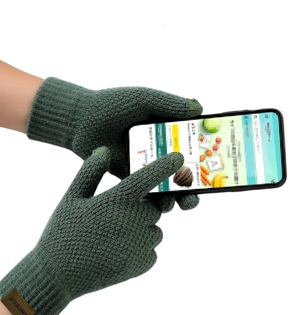 Vyriškos žieminės pirštinės S99, žalios