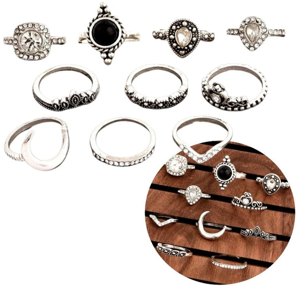 Žiedų rinkinys 10vnt. S48