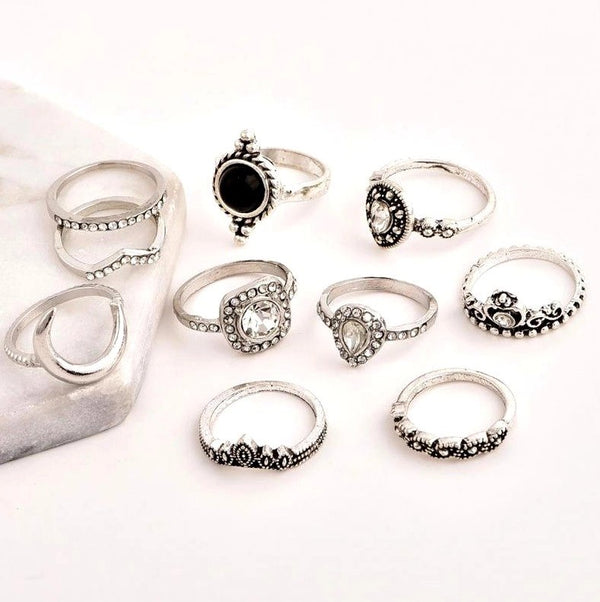 Žiedų rinkinys 10vnt. S48