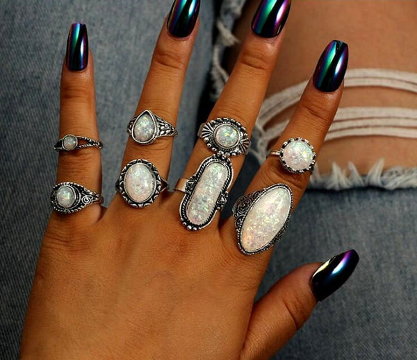 Žiedų rinkinys, 8 vnt. A101