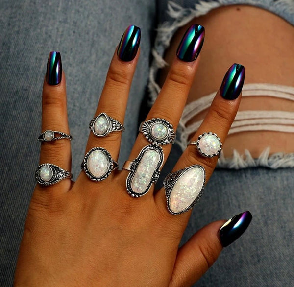 Žiedų rinkinys, 8 vnt. A101