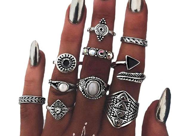 Žiedų rinkinys - HIT, 10 vnt.