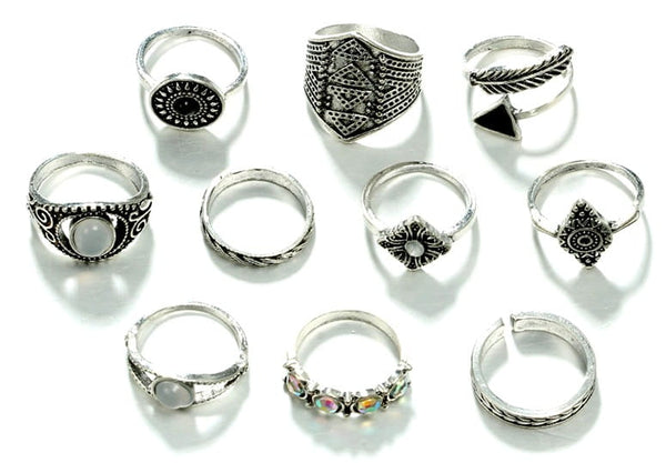 Žiedų rinkinys - HIT, 10 vnt.