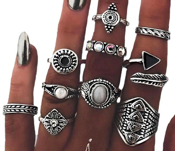 Žiedų rinkinys - HIT, 10 vnt.