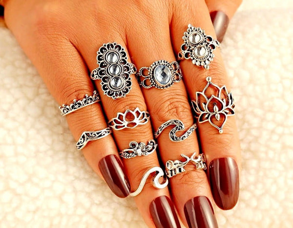 Žiedų rinkinys - HIT, 11 vnt.