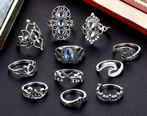 Žiedų rinkinys - HIT, 11 vnt.