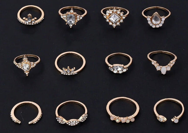 Žiedų rinkinys - HIT, 12 vnt.