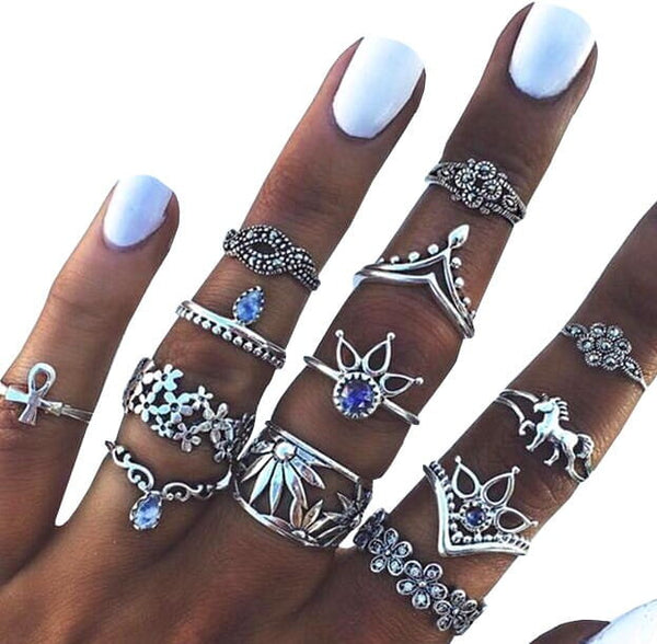 Žiedų rinkinys HIT, 13 vnt.