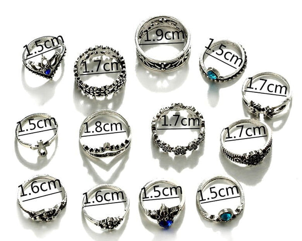 Žiedų rinkinys HIT, 13 vnt.