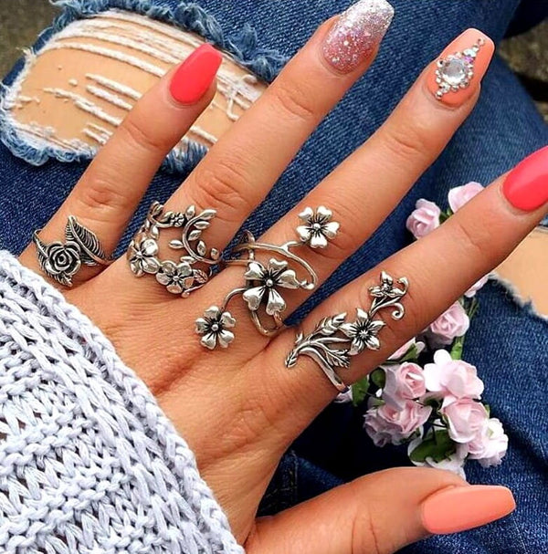 Žiedų rinkinys HIT, 4 vnt.