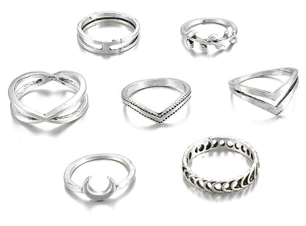 Žiedų rinkinys - HIT, 7 vnt.