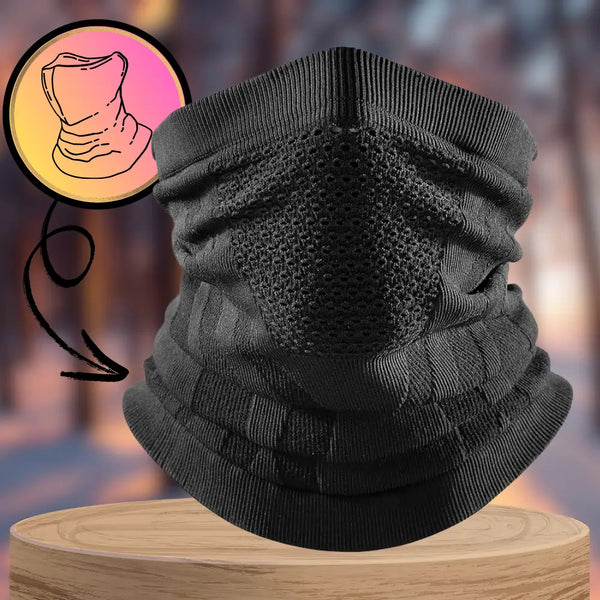 Žieminė kaklo mova, juoda