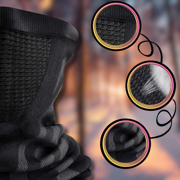 Žieminė kaklo mova, juoda