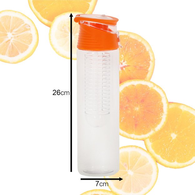 Gertuvė su talpa vaisiams 800ml K91, oranžinė