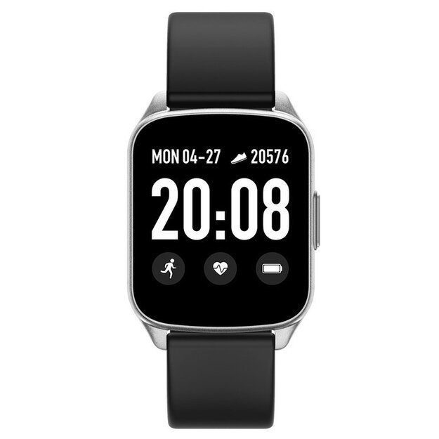 Išmanusis laikrodis SMARTWATCH G. Rossi SW009-5 silver/black (zg311f)