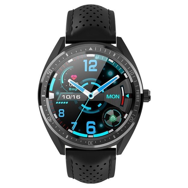 Išmanusis laikrodis Smartwatch G. Rossi SW011-1 juodas + papildoma apyrankė (zg314a)