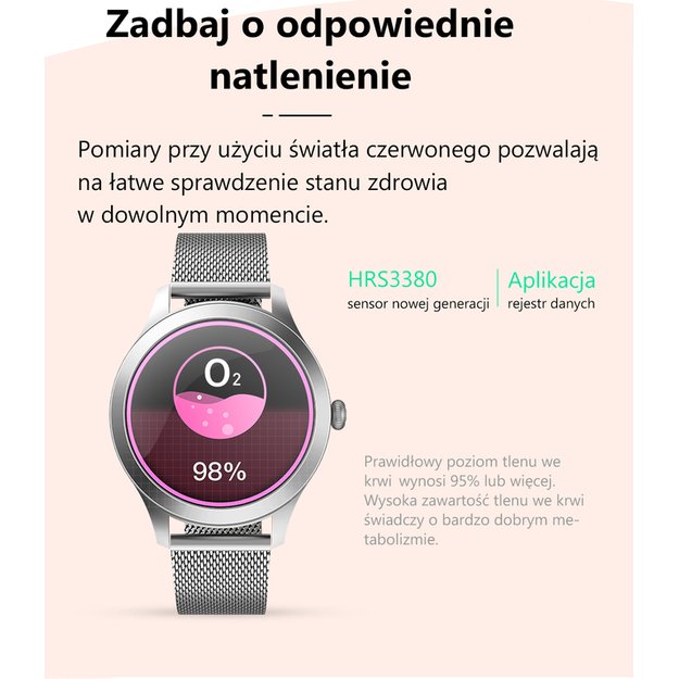 Išmanusis laikrodis Smartwatch G. Rossi SW014-1 sidabrinis (zg325a)