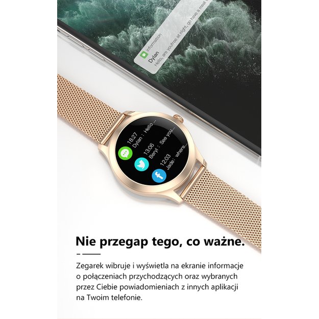 Išmanusis laikrodis Smartwatch G. Rossi SW014-1 sidabrinis (zg325a)