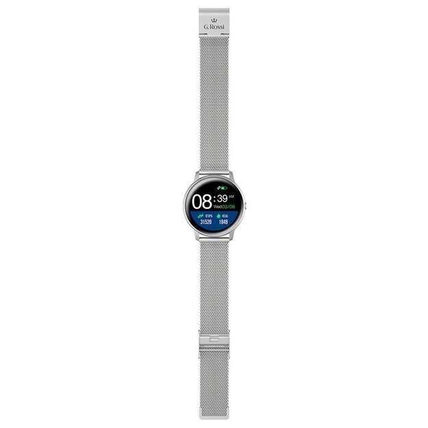 Išmanusis laikrodis Smartwatch G. Rossi SW015-3 sidabrinis (zg326c)