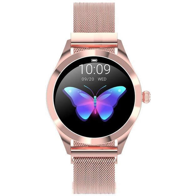 Išmanusis laikrodis Smartwatch G. Rossi SW017-4 rožinis auksas (zg327d)