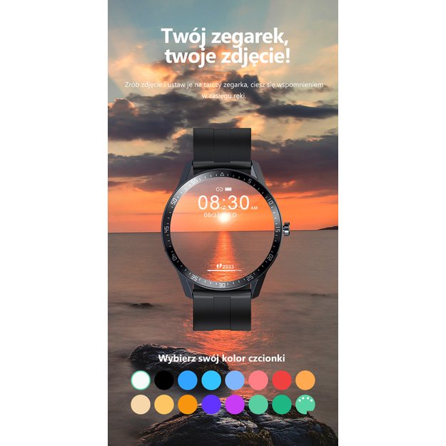 Išmanusis laikrodis Smartwatch G. Rossi SW018-2 sidabrinis/pilkas (zg335b)