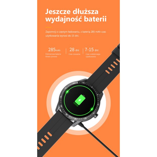 Išmanusis laikrodis Smartwatch G. Rossi SW018-2 sidabrinis/pilkas (zg335b)