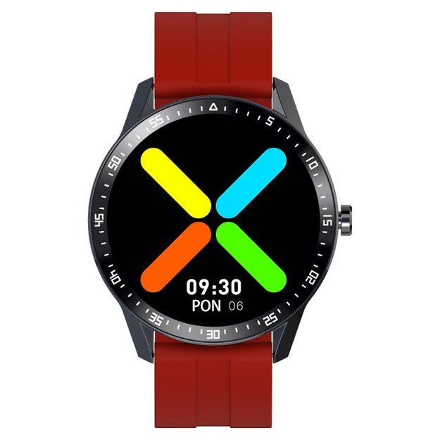 Išmanusis laikrodis SMARTWATCH G. Rossi SW018-4 black/red (zg335d) TAY16949