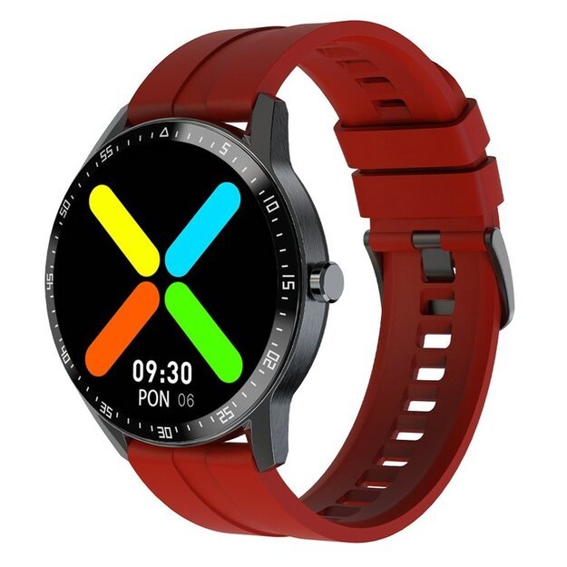 Išmanusis laikrodis SMARTWATCH G. Rossi SW018-4 black/red (zg335d) TAY16949