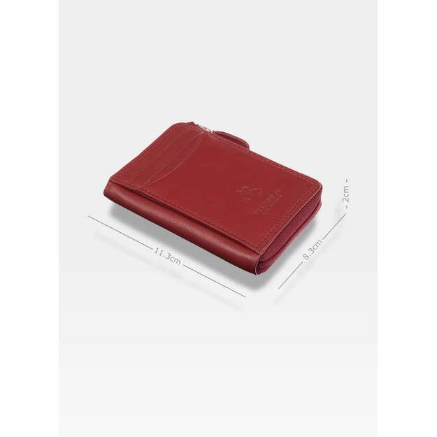 Maža vyriška piniginė Visconti M9, raudona