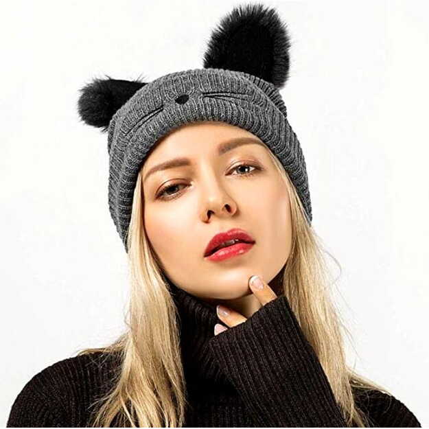 Moteriška žieminė kepurė R61, pilka