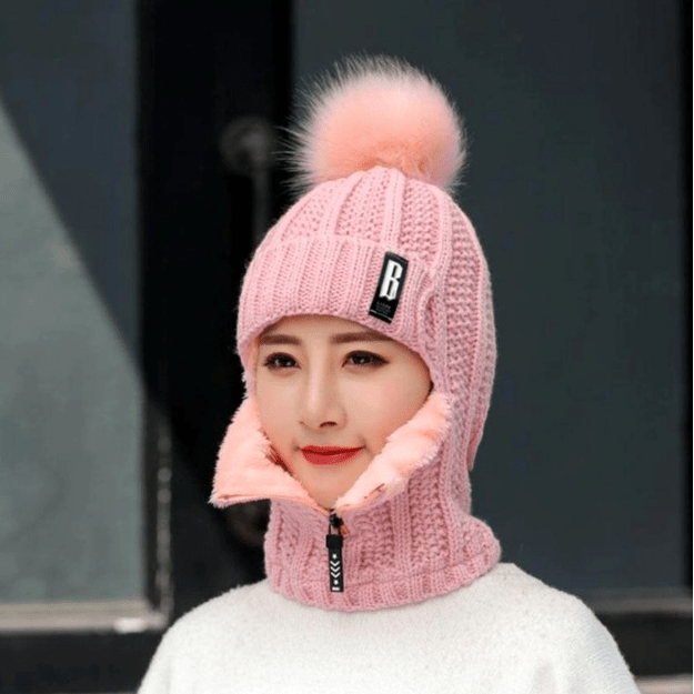 Moteriška žieminė kepurė S112, rožinė