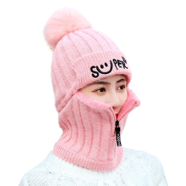 Moteriška žieminė kepurė S112, rožinė