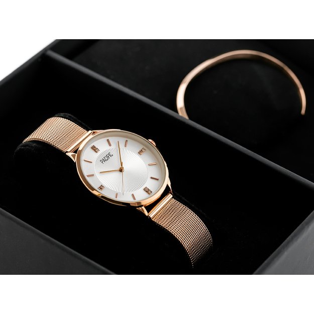 Moteriškas laikrodis Pacific - dovanų rinkinys ZY716A
