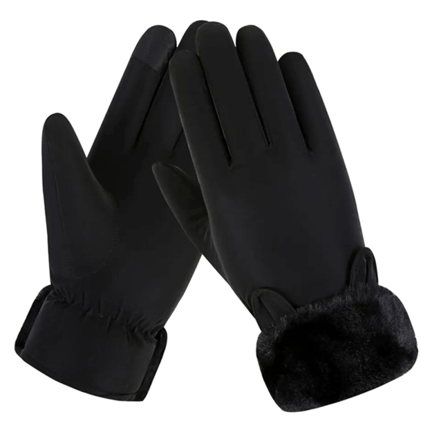 Moteriškos žieminės pirštinės R48, juodos