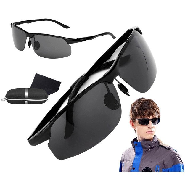 Poliarizuoti sportiniai akiniai nuo saulės vyrams J41